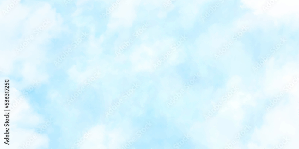 Abstract graphic art texture background. Watercolor illustration of blue sky for background and wallpaper