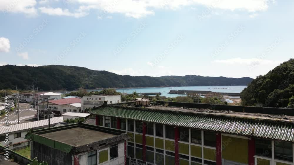 廃墟 ドローン空撮 廃墟 ドローン空撮