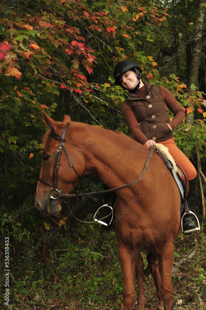 Happiness is riding horses in the fall