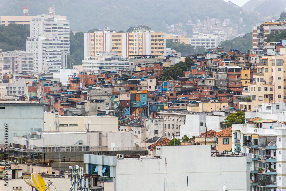 Santo Amaro favela in Rio de Janeiro.