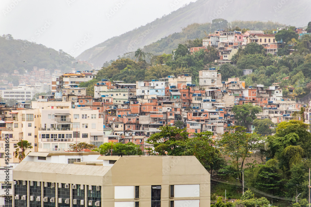 Santo Amaro favela in Rio de Janeiro.