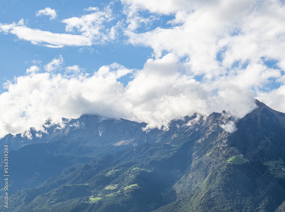 mountains in south tyrol in city Meran, Italy mountains in south tyrol in city Meran, Italy