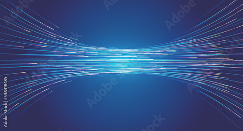 Neon dynamic luminous lines Internet technology vector background