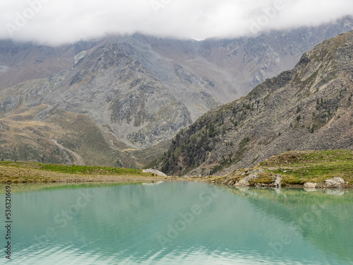 mountains in Kurzras in South Tyrol photo