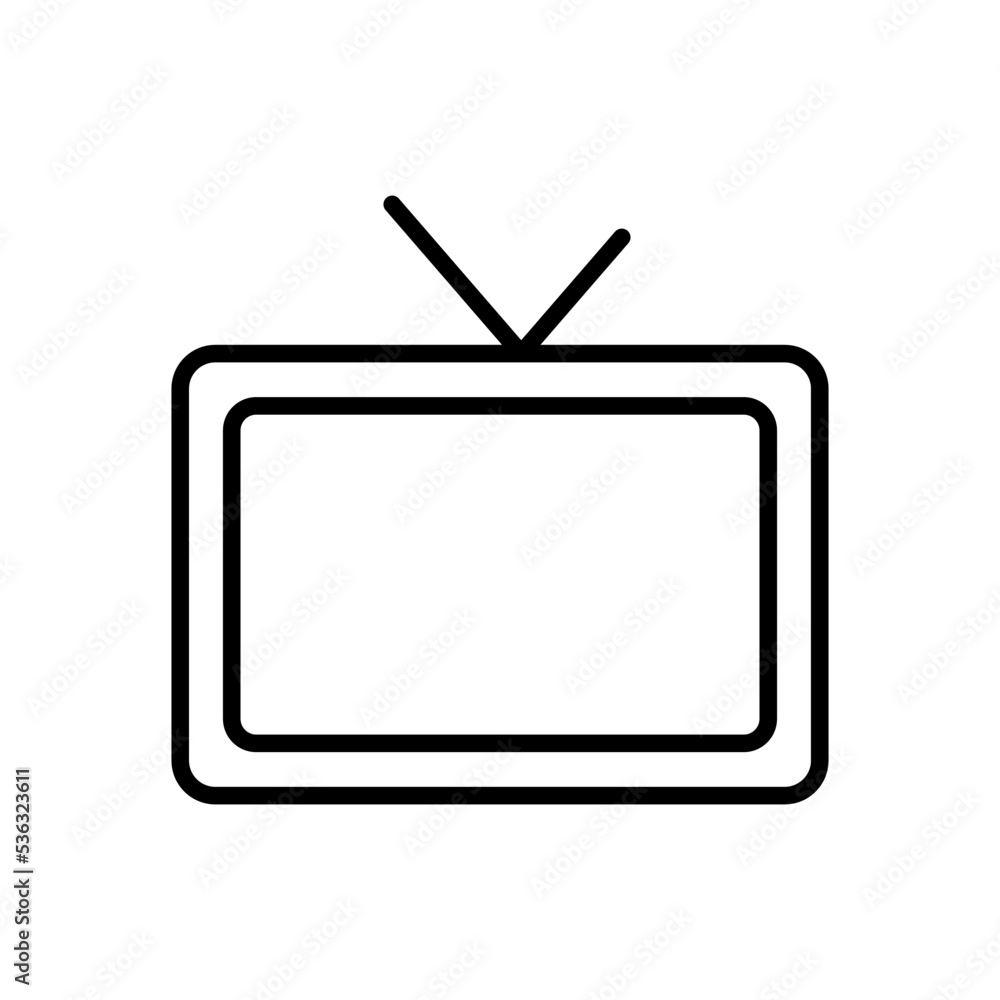 Television icon vector design templates Television icon vector design templates