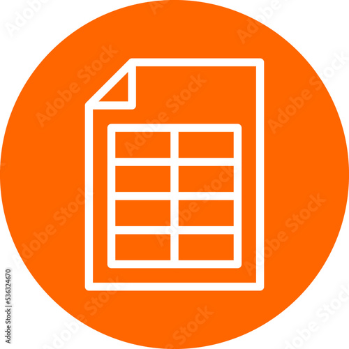 Spreadsheet Icon Style