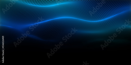 Abstract wave element for design digital frequency track equalizer stylized line art background