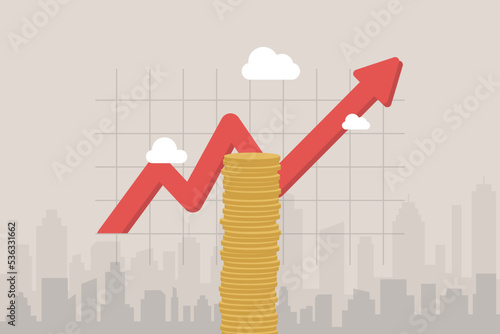 Inflation crisis, predicting the future of finance. The economic situation was sluggish. interest rate forecast.