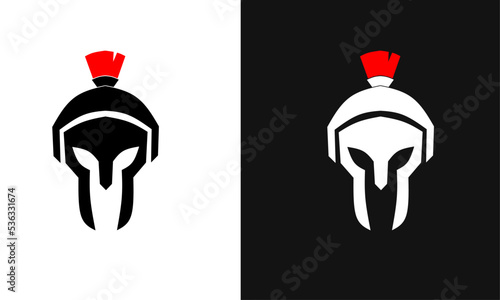 Illustration vector graphic of template logo icon gladiator helmet