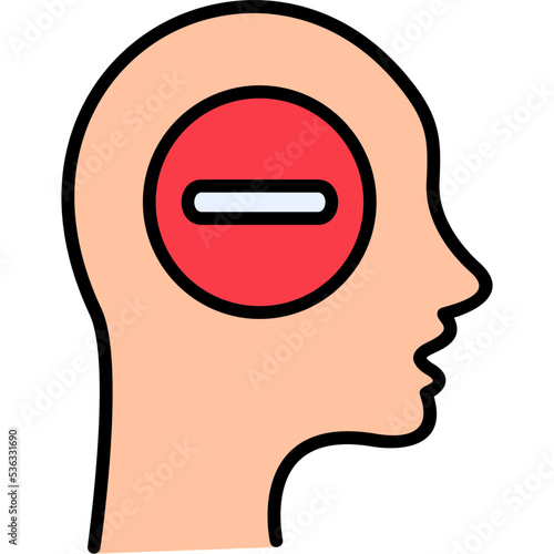 Negative thinking Icon