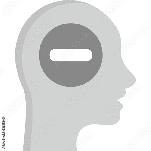 Negative thinking Icon