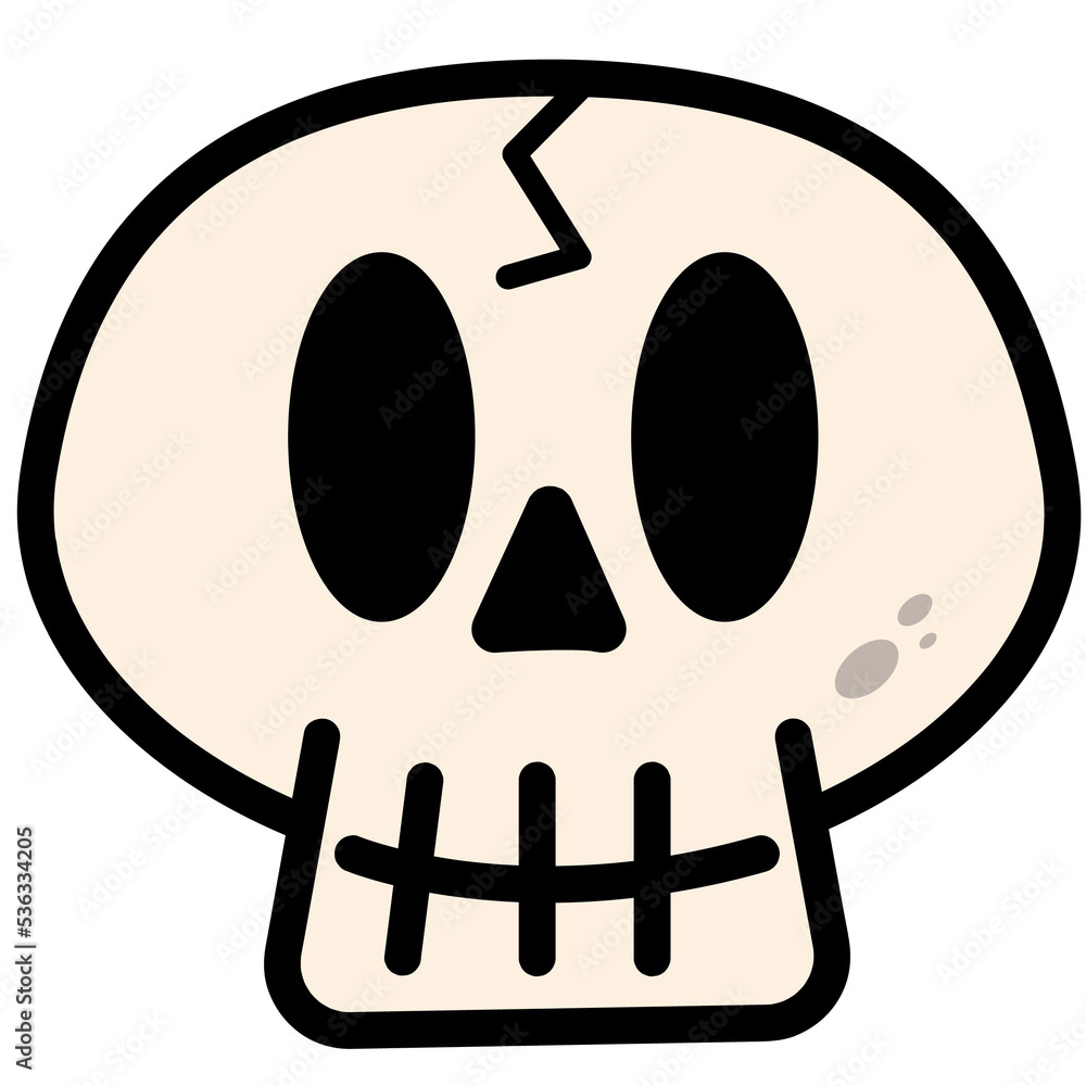 Fototapeta premium Fun-skull-hallowen-03