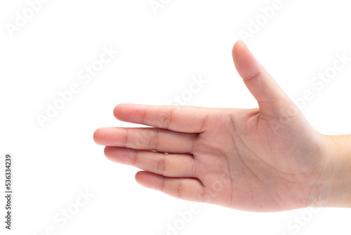 forehand sign on white background