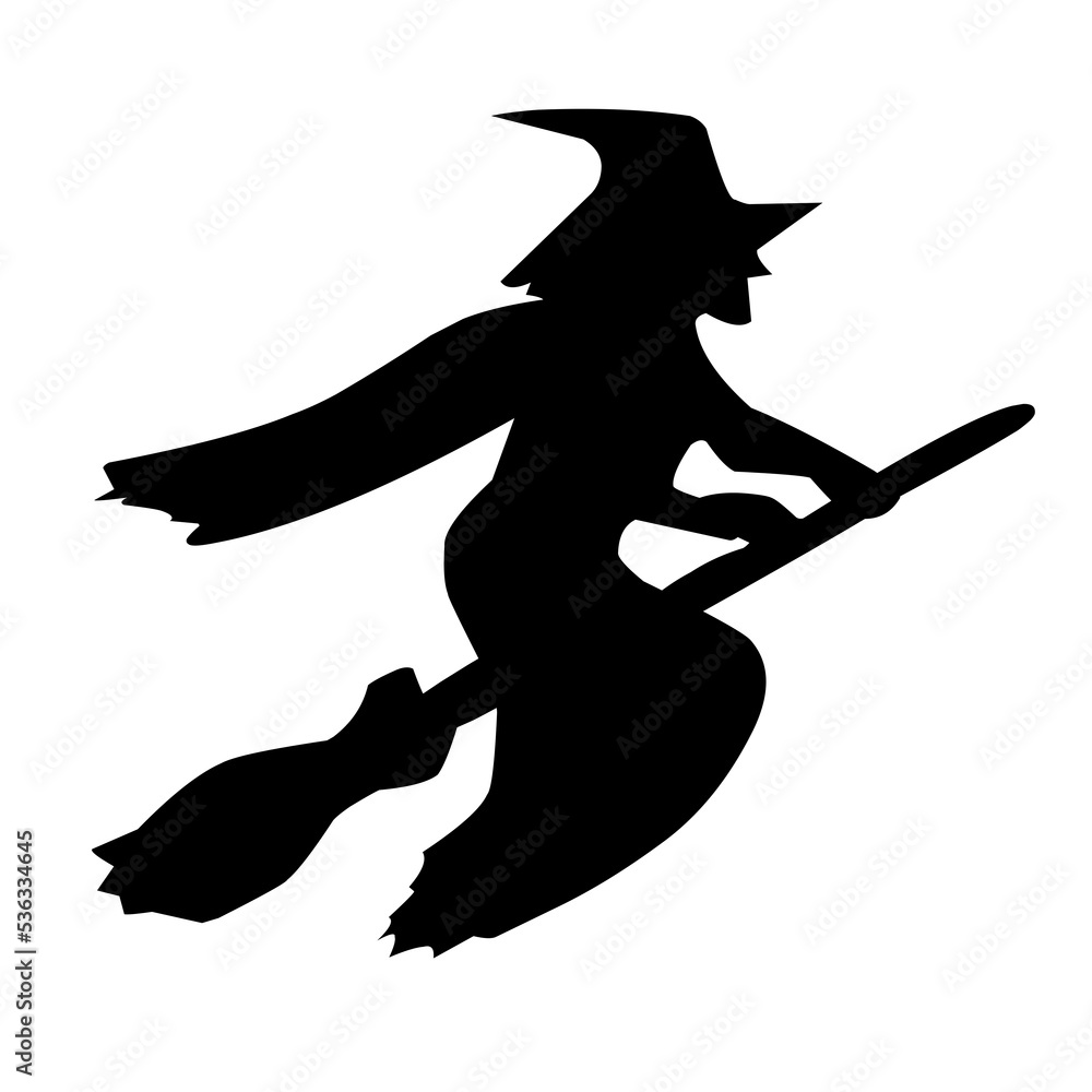 halloween witch illustration