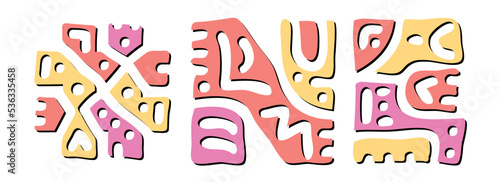 NE Hashtag. Doodle isolate text. Colored curves decorative doodle letters. Hashtag #NE is abbreviation for the US American state Nebraska for print, booklet, banner, flyer.