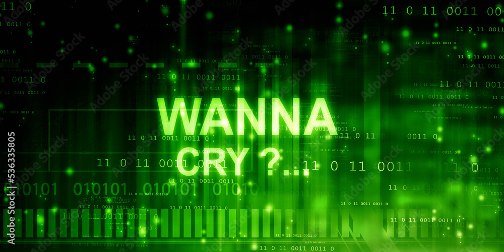 2d illustration wanna cry background
2d illustration wanna cry background