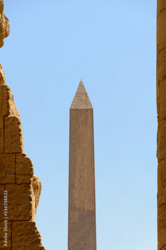 luxor obelisk in egypt on a sunny afternoon