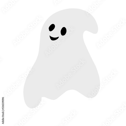 white ghost illustration