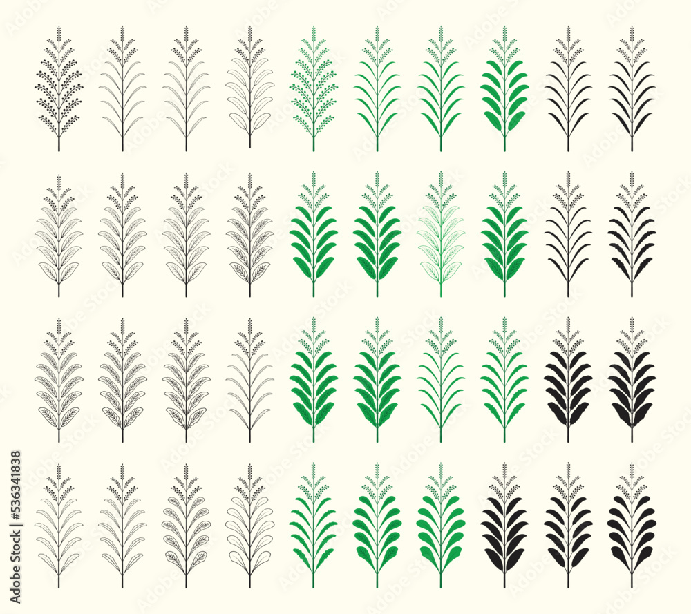 Design elements.
Set 11 Collection of leaf and tree vector. Design elements.
Set 11 Collection of leaf and tree vector.
