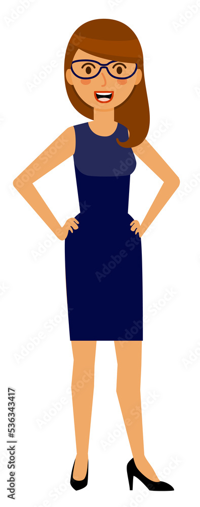 Brunette smiling business woman, PNG isolated on transparent background Brunette smiling business woman, PNG isolated on transparent background