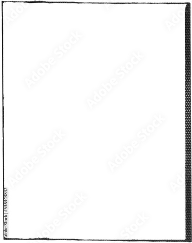 film strip icon isolated on transparent background. tape photo film strip frame, Video Film strip roll, blank frames,