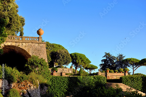 Obraz na plátně pontifical gardens of castel gandolfo lazio italy