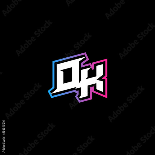 OK initial logo esport or gaming concept design