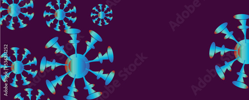 Corona virus background, a deadly virus, dangerous disease.