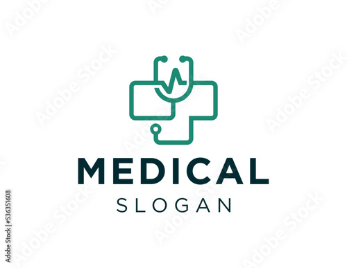 logo design about medical on white background. made using the coreldraw application.