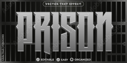 Prison Text Effect,Fully Editable Font Text Effect