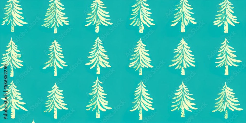 Fototapeta premium Seamless Image pattern with vintage patches on pine tree background. Perfect for textile, wallpaper or print design.. High quality Illustration