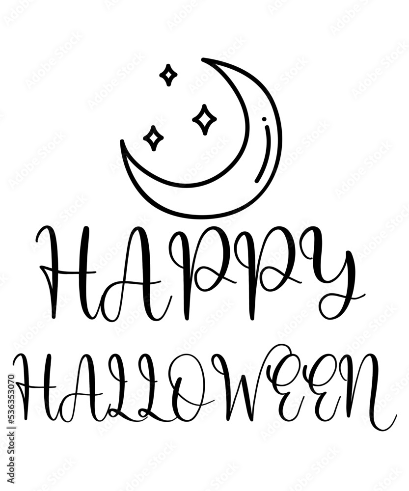 Fototapeta premium Happy Halloween SVG filfe