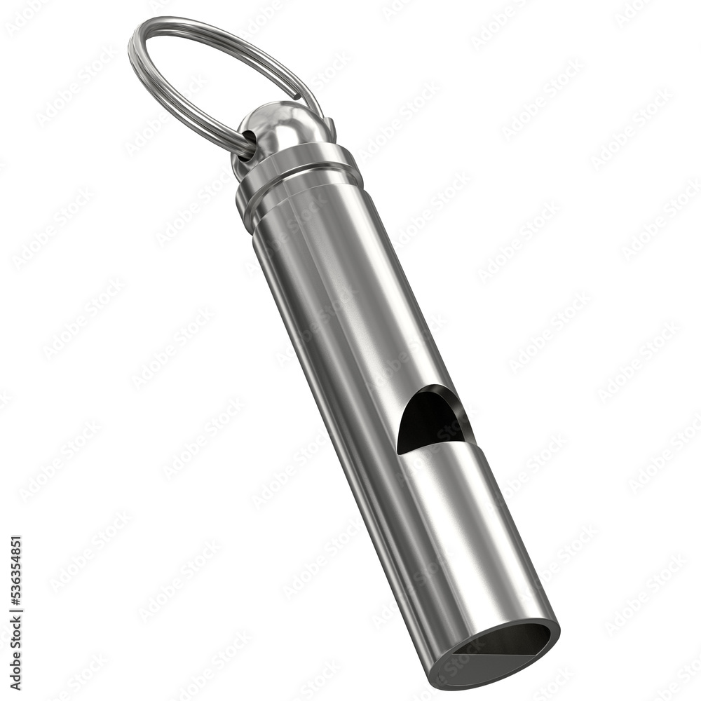 3d rendering illustration of a whistle
