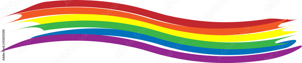 LGBT rainbow color in stripe. To celebrate pride month, gay, lesbian, homosexual pride culture and transgender community. 