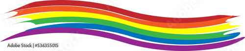 LGBT rainbow color in stripe. To celebrate pride month  gay  lesbian  homosexual pride culture and transgender community. 