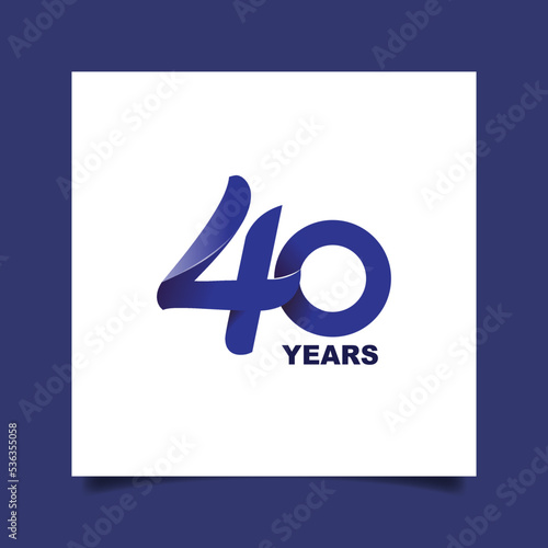 40 anniversary logo