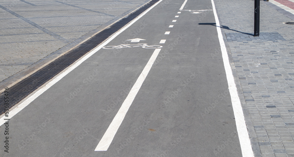 custom made wallpaper toronto digitalMarking of the traffic lane marking the bike path on the sidewalk