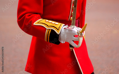 Картината върху платно Abstract British Guardsman London England
