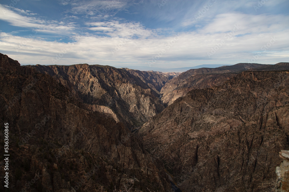 Black Canyon of the Gunnison National Park in Colorado.