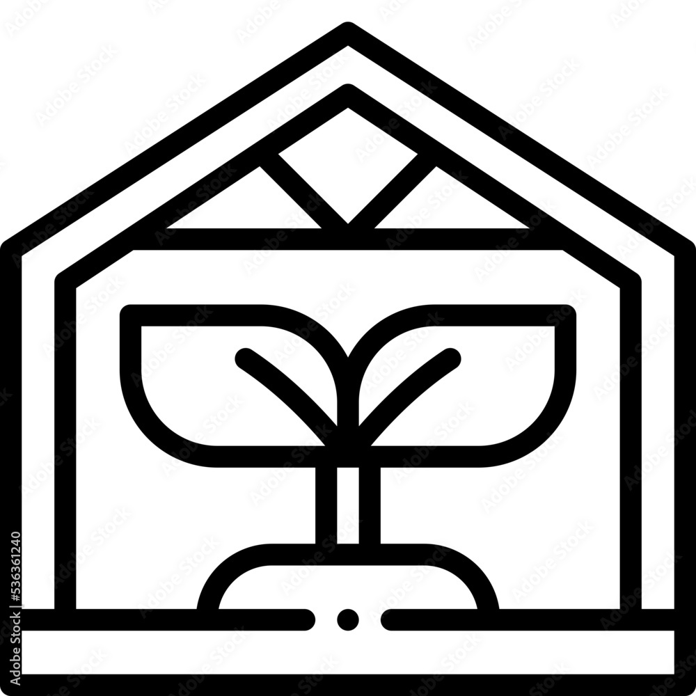 greenhouse line icon greenhouse line icon