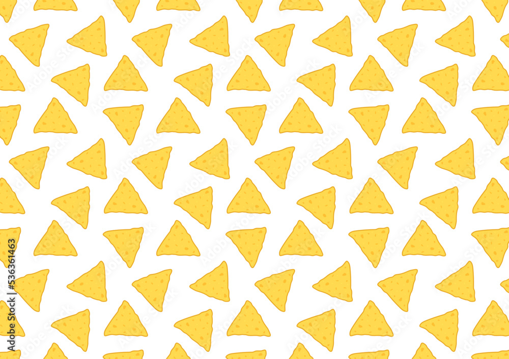 Nachos pattern wallpaper. Mexican nachos pattern. Nice spanish fastfood ...