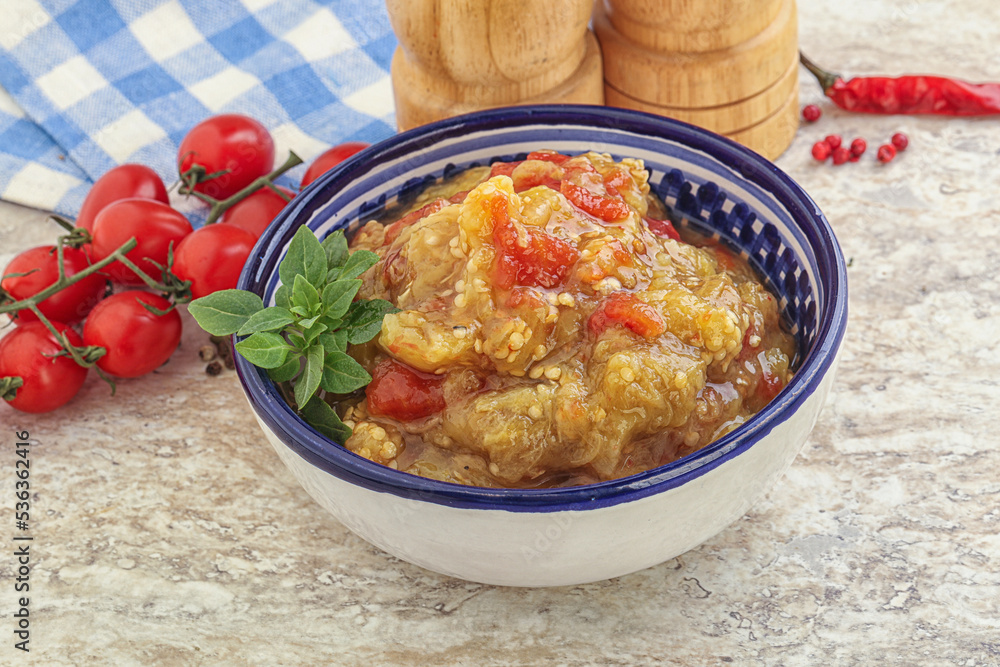 Caucasian Mangal salad with baked vegetables Caucasian Mangal salad with baked vegetables