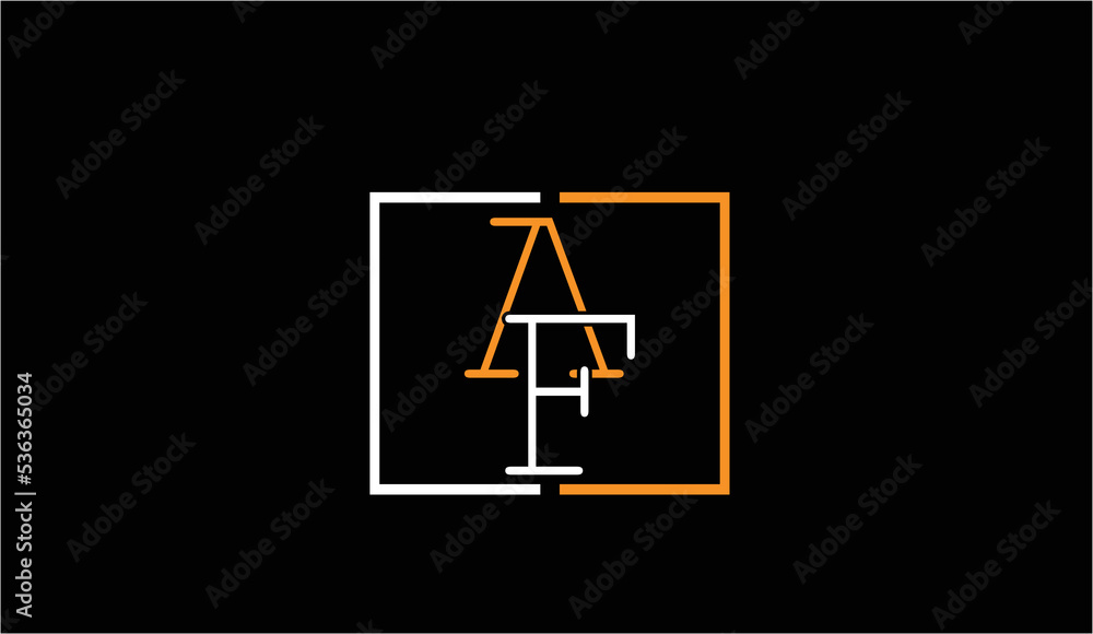 AF, FA, A, F Logo Letter Monogram