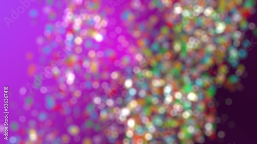 Abstract glowing multicolored blurred bokeh background