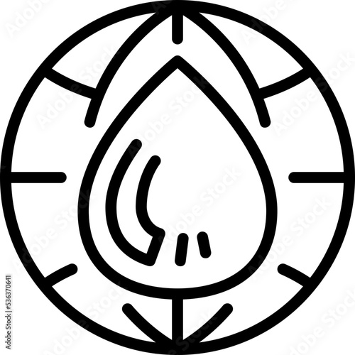 water resource line icon