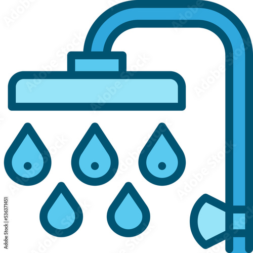 shower two tone icon