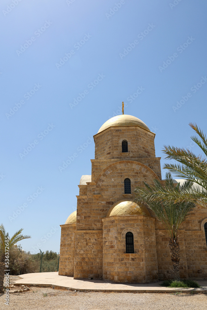 details of saint john baptiste church near jordan river