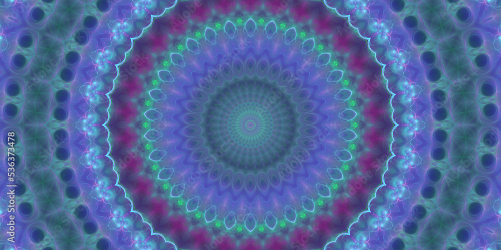 Fraktal Mandala Hintergrund Motiv für Design und Web