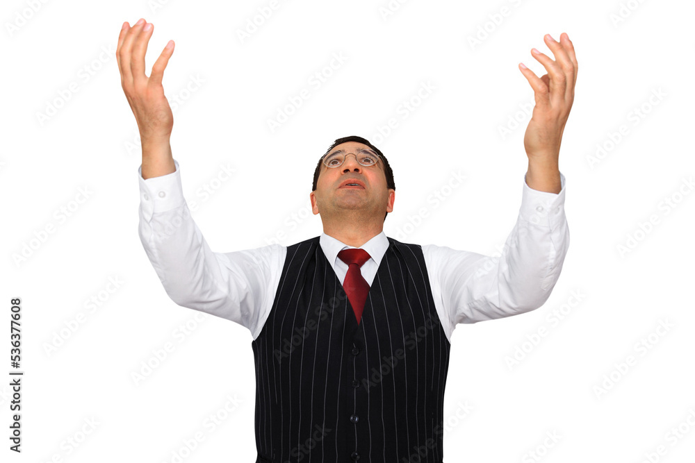 Gesture series: manager reaches up symbolically. Gesture series: manager reaches up symbolically.
