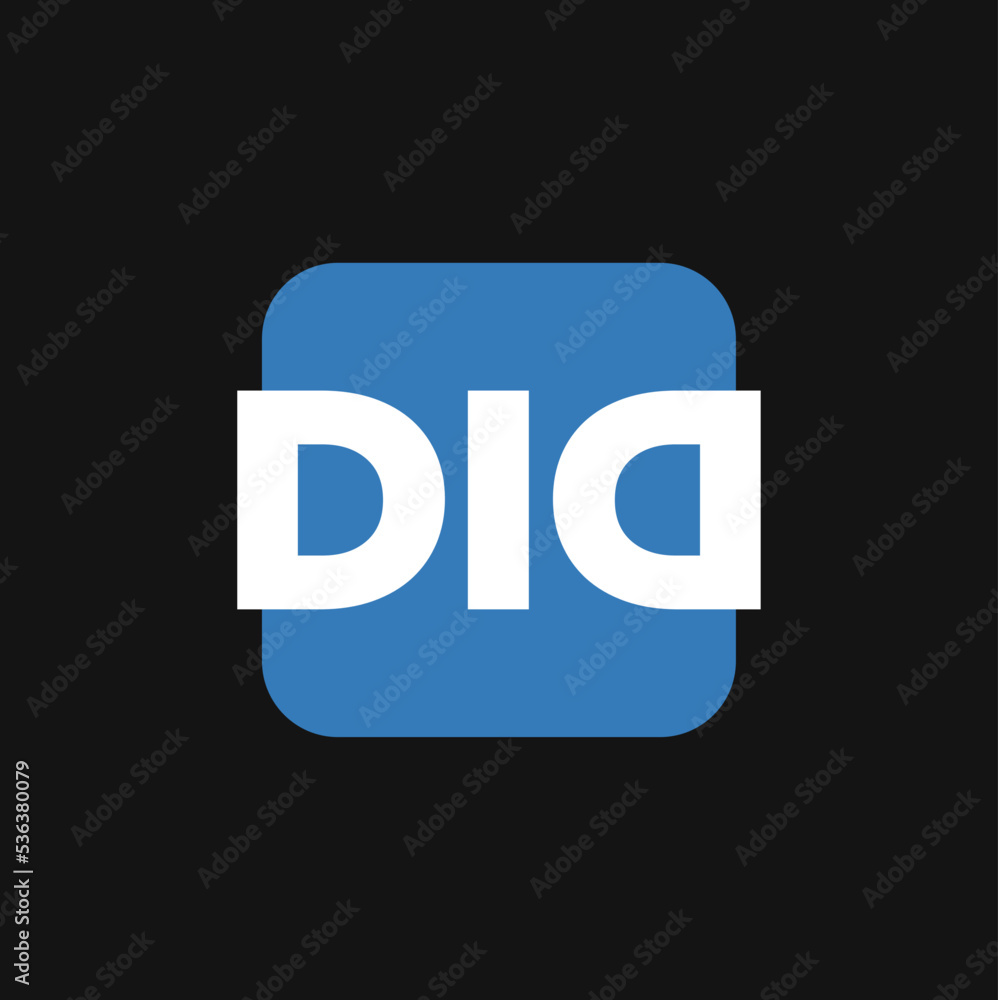 DID company initial letters monogram. DID vector icon. DID company initial letters monogram. DID vector icon.